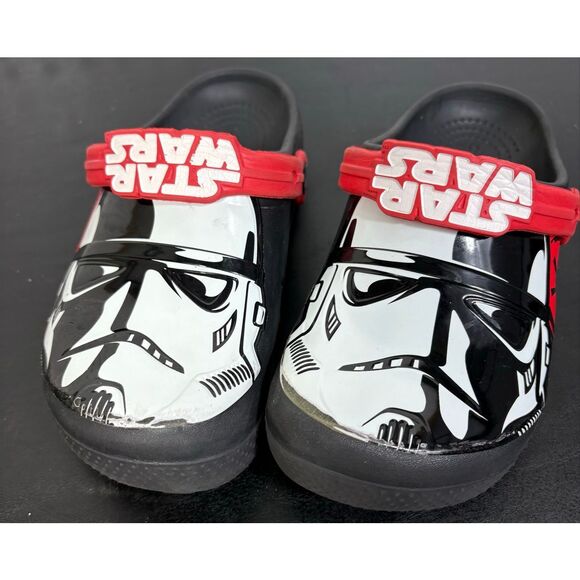 Crocs Clogs Star Wars Storm Trooper Black/White Child Size 1 - Picture 1 of 7
